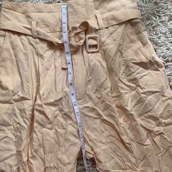 Mango cream flowy high rise tie pant size 4 - Picture 12 of 12